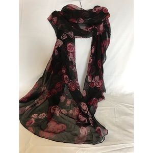 Black & Roses Scarf